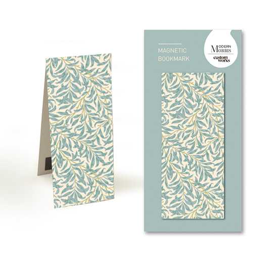 Magnetiskt Bokmärke Morris Modern Willow Bough - Turkos