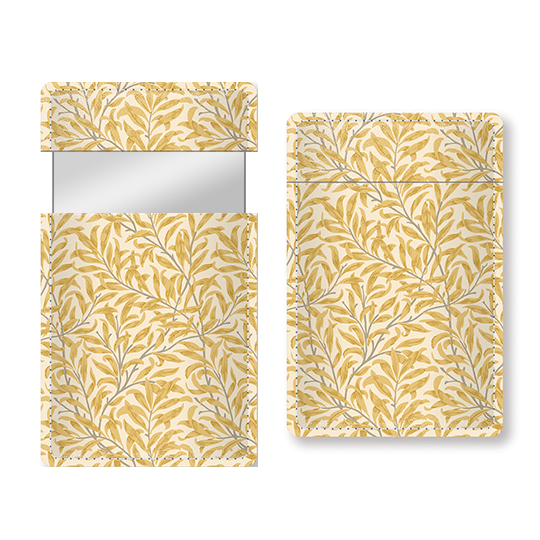 Spegel i fodral Morris Modern Willow Bough - Gul