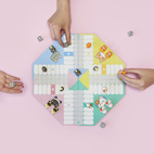 Ludo Board Game,Kawaii Purrchisi,plastic/cartboard