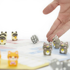 Ludo Board Game,Kawaii Purrchisi,plastic/cartboard