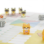 Ludo Board Game,Kawaii Purrchisi,plastic/cartboard