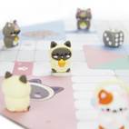 Ludo Board Game,Kawaii Purrchisi,plastic/cartboard
