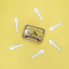 Snack fork, Sardines, x6, tin