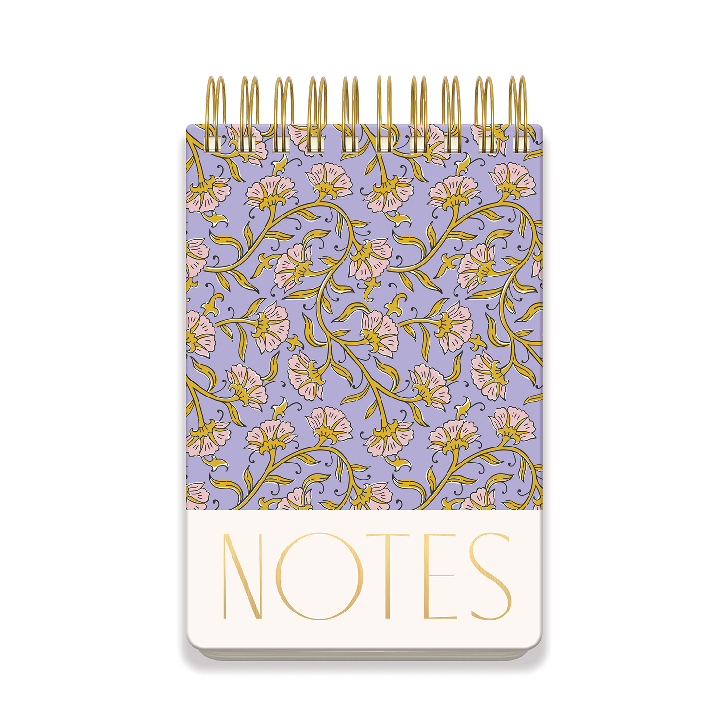 Stort Anteckningsblock  - Vintage Floral Lila