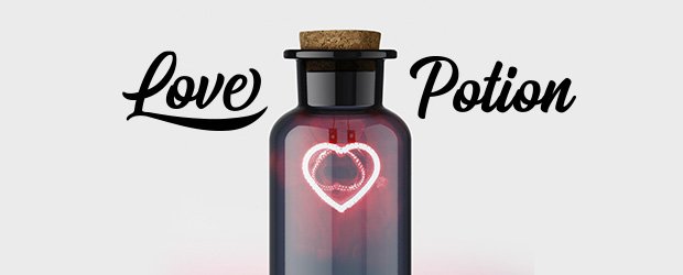 *Ljus i Apoteksglas Love Potion