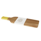 Wooden cheese tray Wine bottle