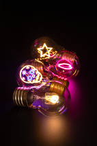 *Sladdlös glödlampa Calavera Dödskalle