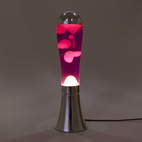 Lava lamp, Magma, Silver/ Pink