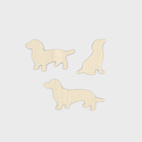 Wooden magnets Dogs