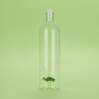 Flaska Atlantis, Sköldpadda 1,2l, Borosilikatglas