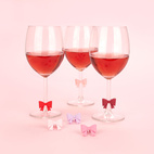 Glasmärkörer Rosett Coquette, blandade färger