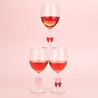 Glasmärkörer Rosett Coquette, blandade färger