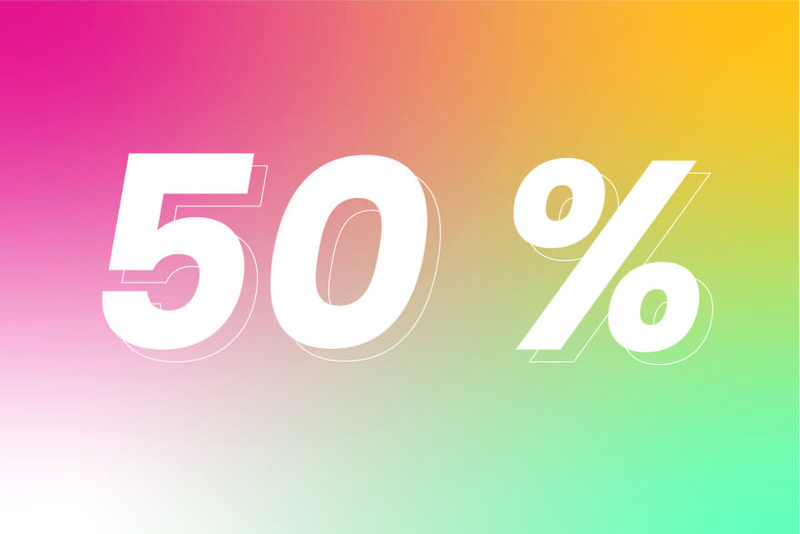 50%
