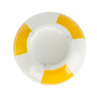 Ceramic vase Beachball. Yellow 14 cm