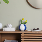 Ceramic vase Beachball. Blue 14 cm
