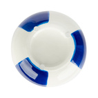 Ceramic vase Beachball. Blue 14 cm