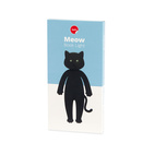 Boklampa Katt  i Svart silikon, Meow
