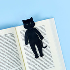 Boklampa Katt  i Svart silikon, Meow