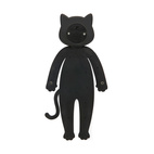 Boklampa Katt  i Svart silikon, Meow