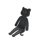 Boklampa Katt  i Svart silikon, Meow