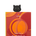 Boklampa Katt  i Svart silikon, Meow