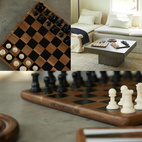 Chess Set Acacia Wood