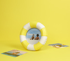 Photo Frame Floats, Yellow/White