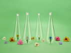 Flaska Botanical Solros 1,0l, Borosilikatglas