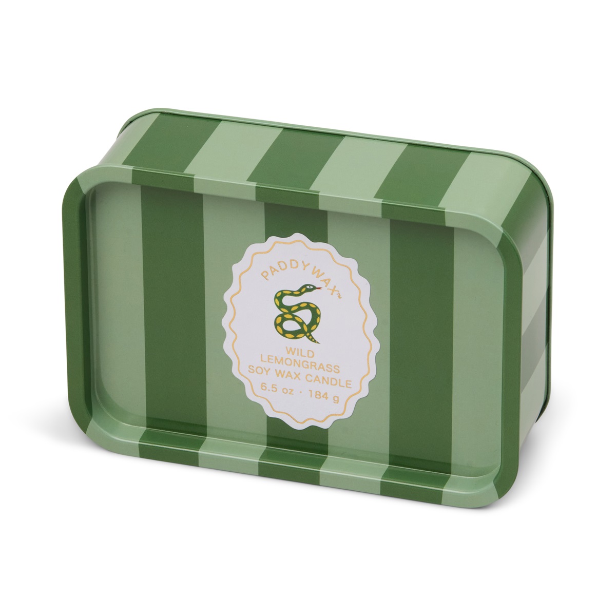 Doftljus plåtask Adopo Snake Printed Tin Candle - Wild Lemongrass