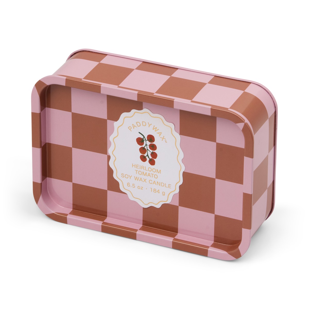 Doftljus plåtask AdopoTomato Printed Tin Candle - Heirloom Tomato