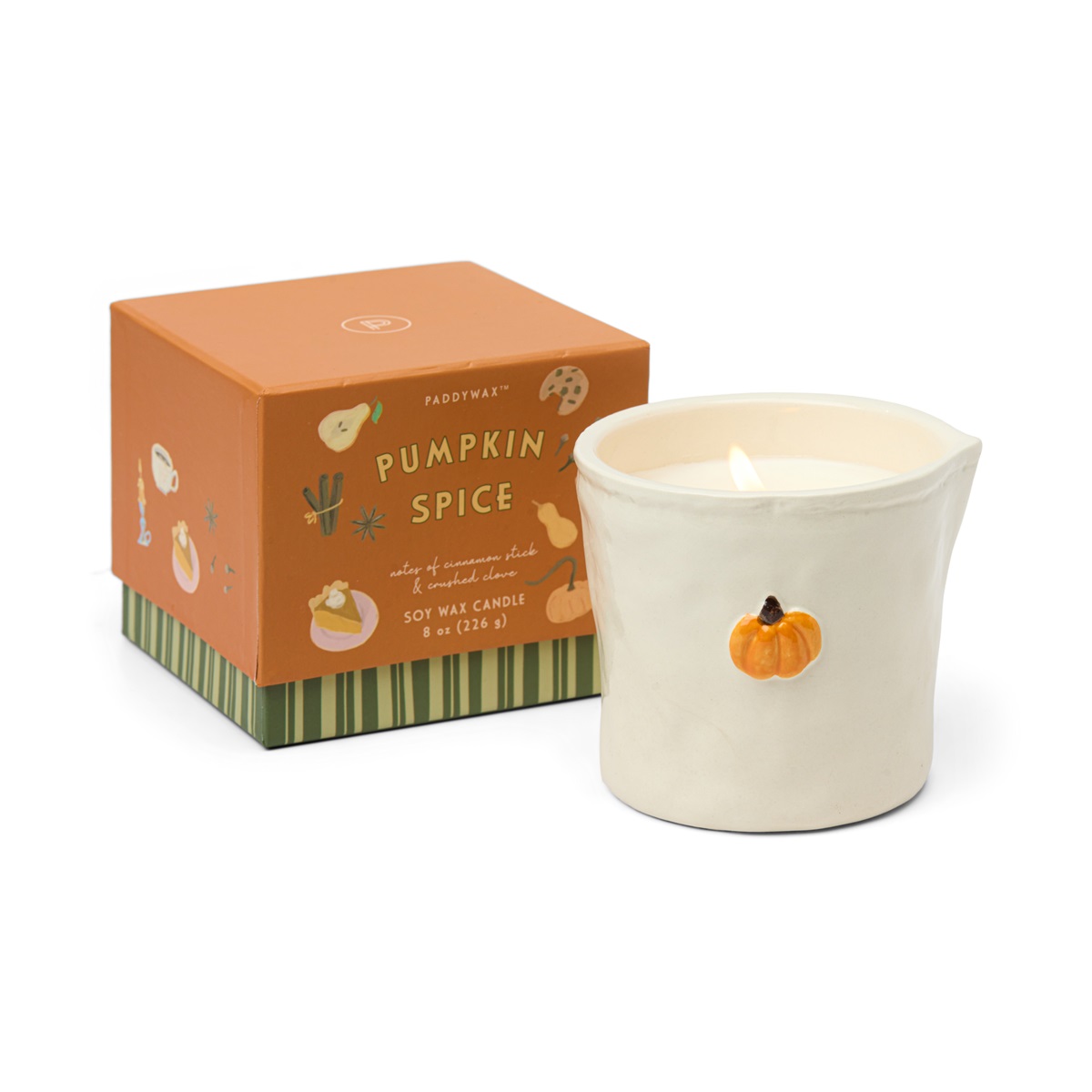 Doftljus i keramikkrus Bistro Pumpa - Pumpkin Spice