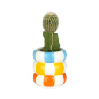 Ceramic flower pot Floats, multi-colored 12 cm