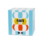 Ceramic flower pot Floats, multi-colored 12 cm