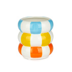 Ceramic flower pot Floats, multi-colored 12 cm