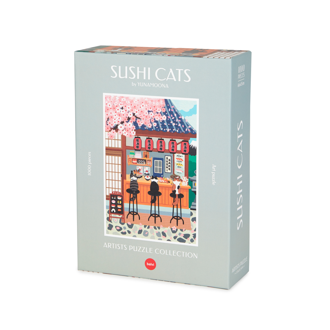 Pussel Sushi Cats, 1000 bitar