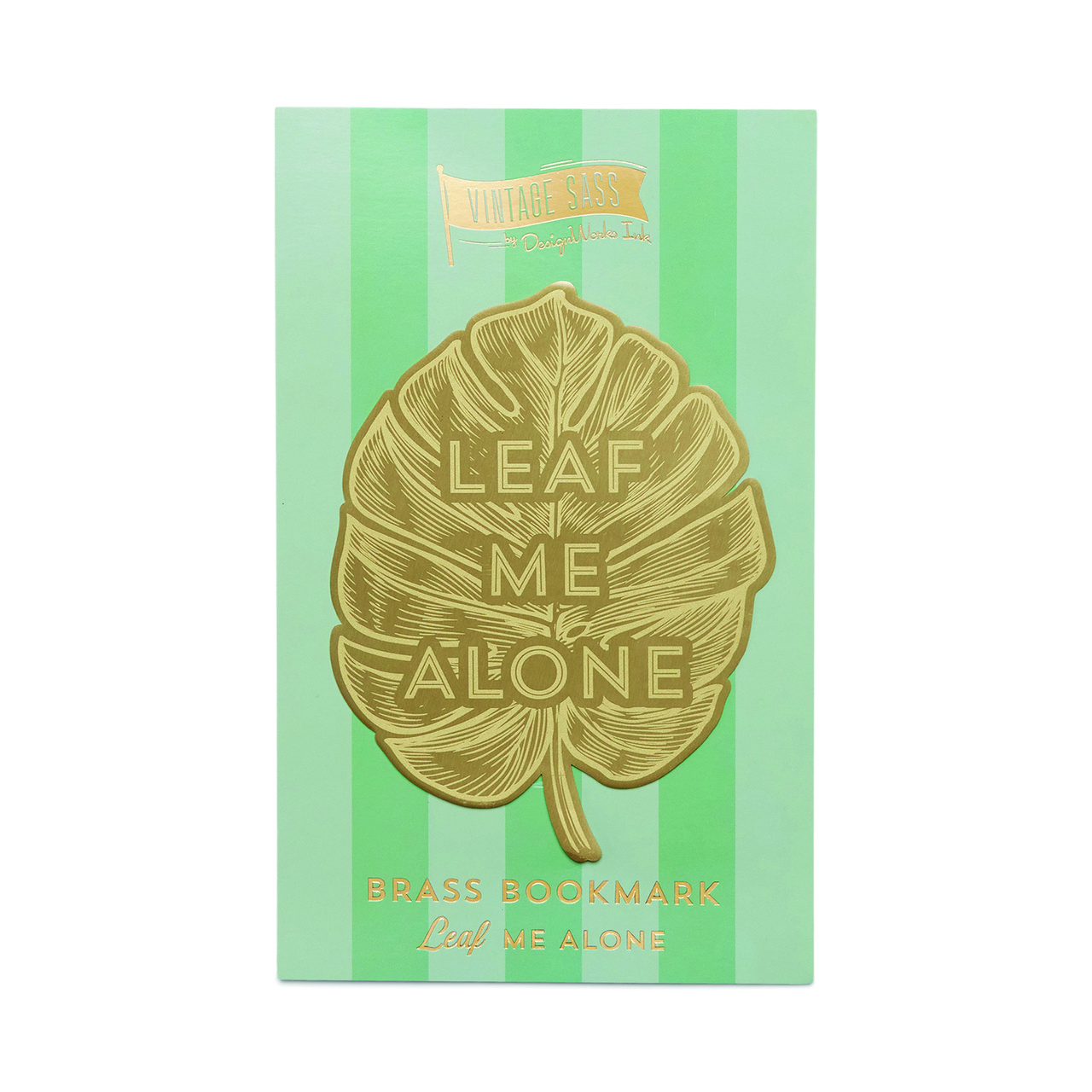 Stort Bokmärke Metall Leaf Me Alone