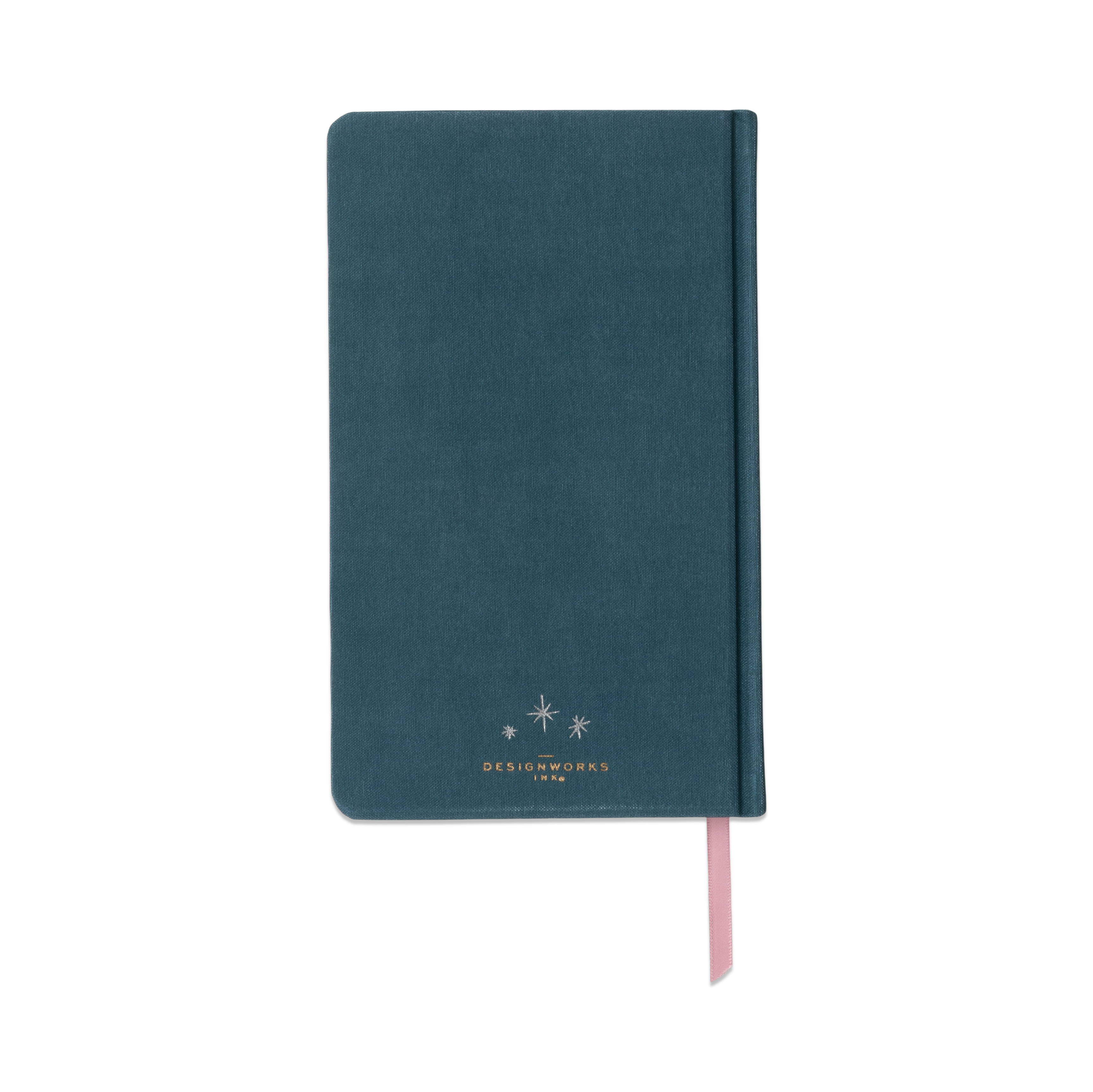 Tygklädd skrivbok Celestial - Teal Moon