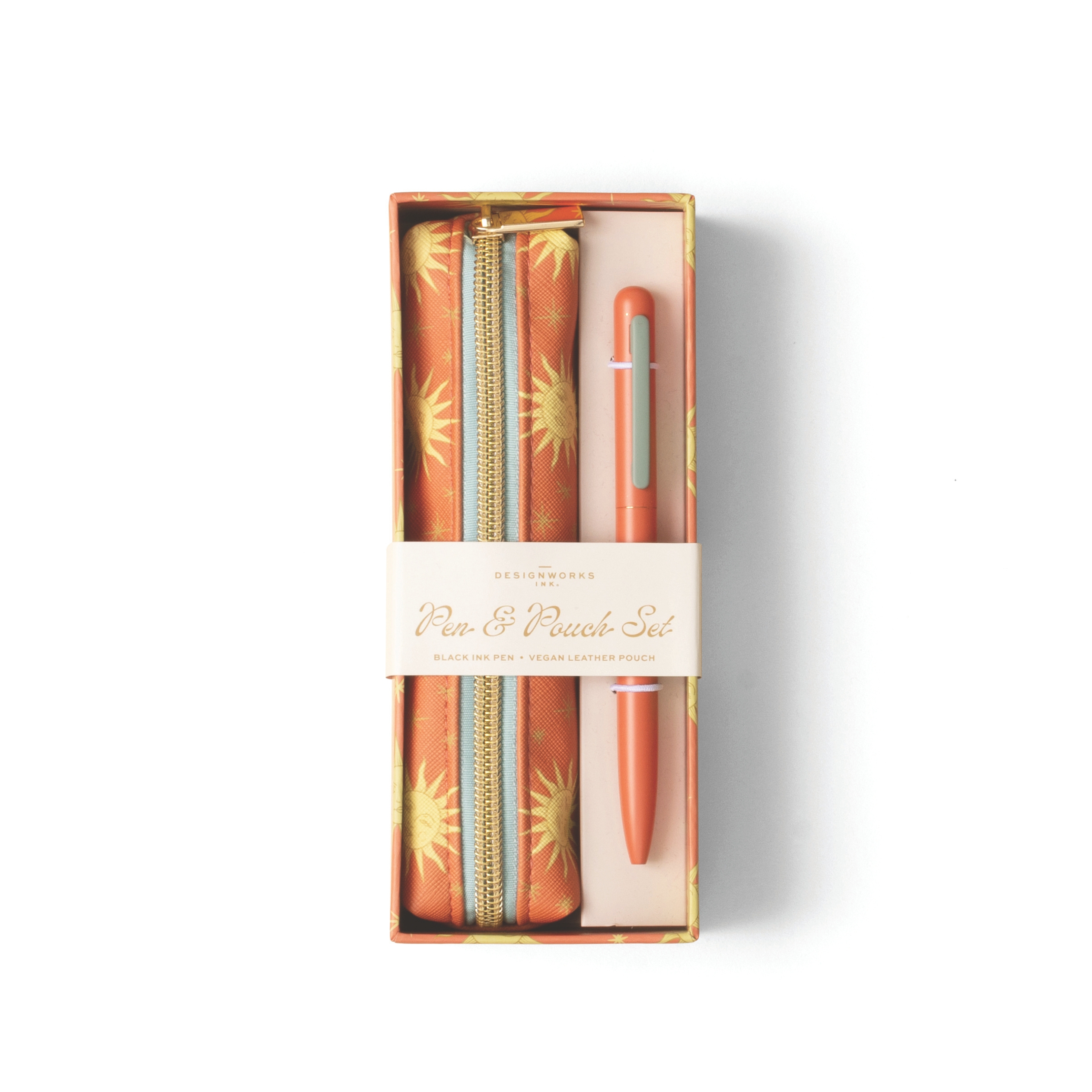 Set med Penna och penndfodral - Terracotta Sun