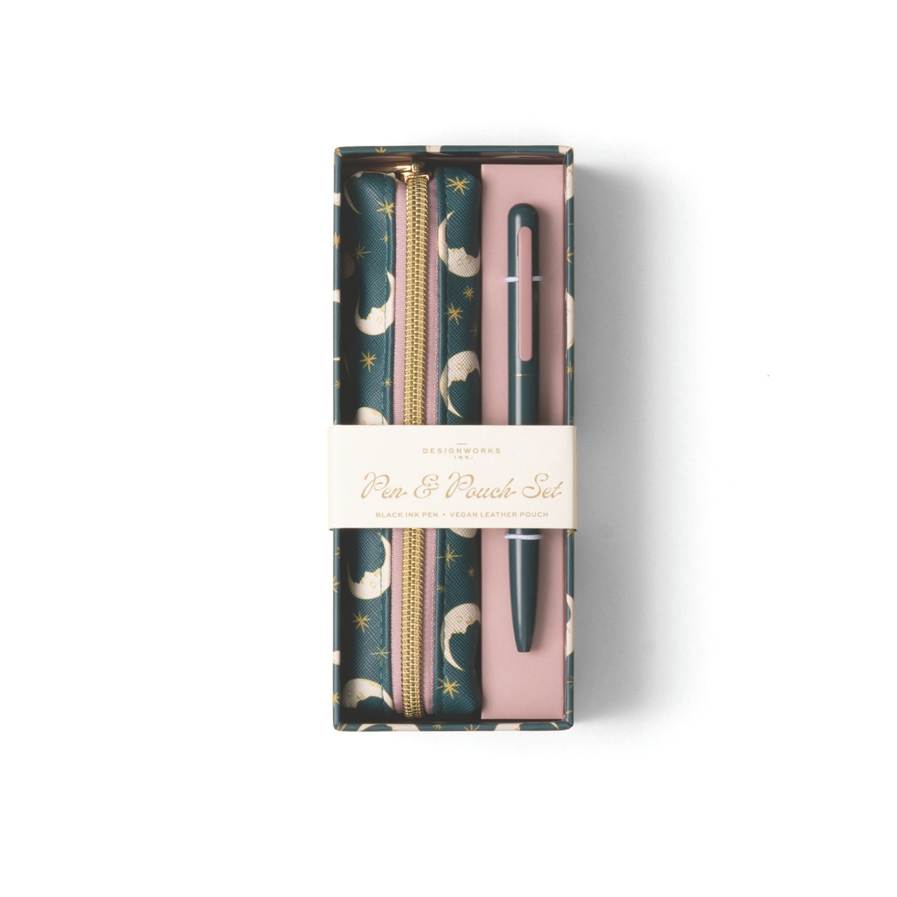 Set med Penna och penndfodral - Teal Moon