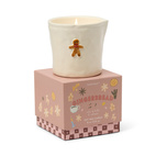 Bistro 226g Gingerbread Embossed Ceramic Candle - Gingerbread