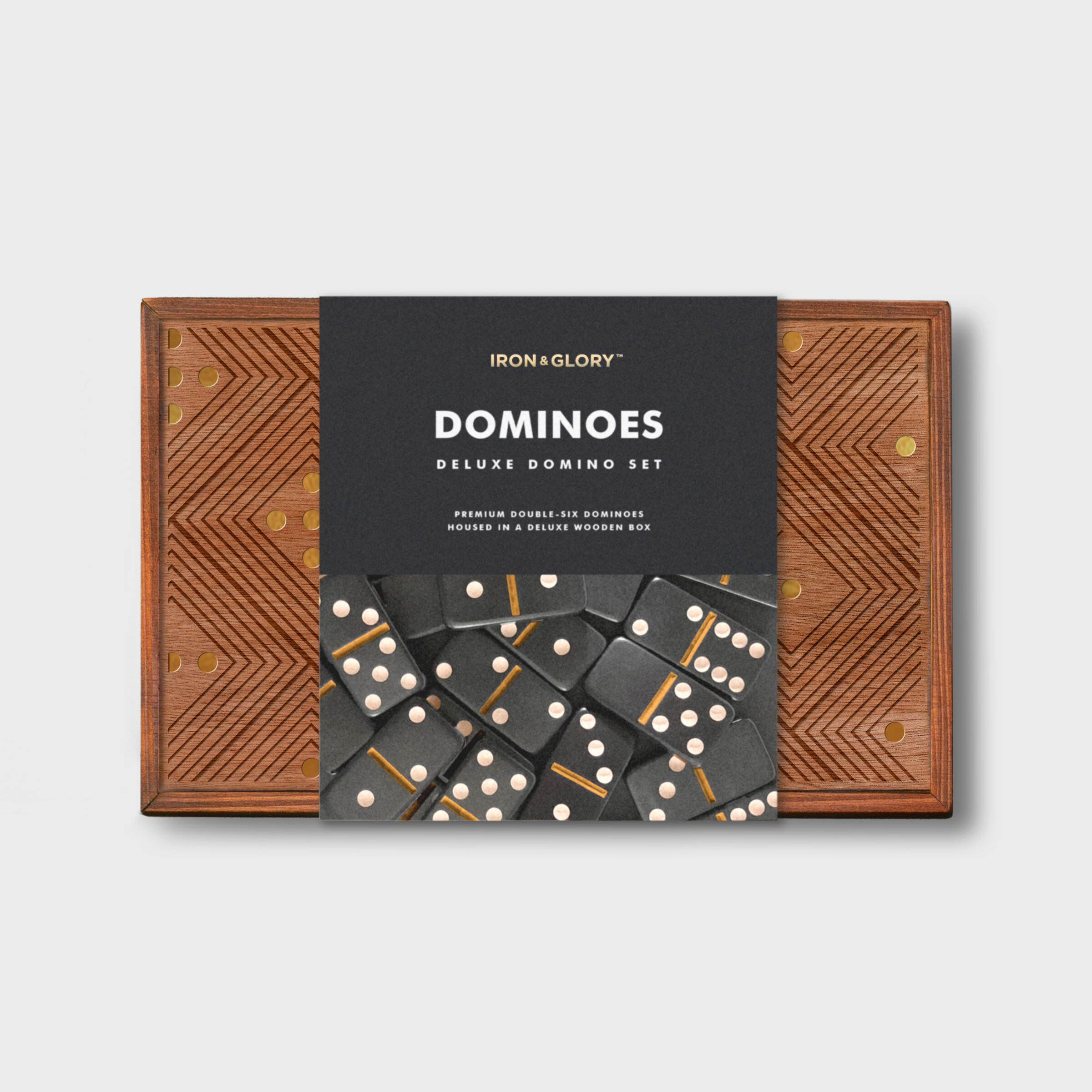 Spel i trälåda Domino