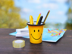 Emaljglas Smiley