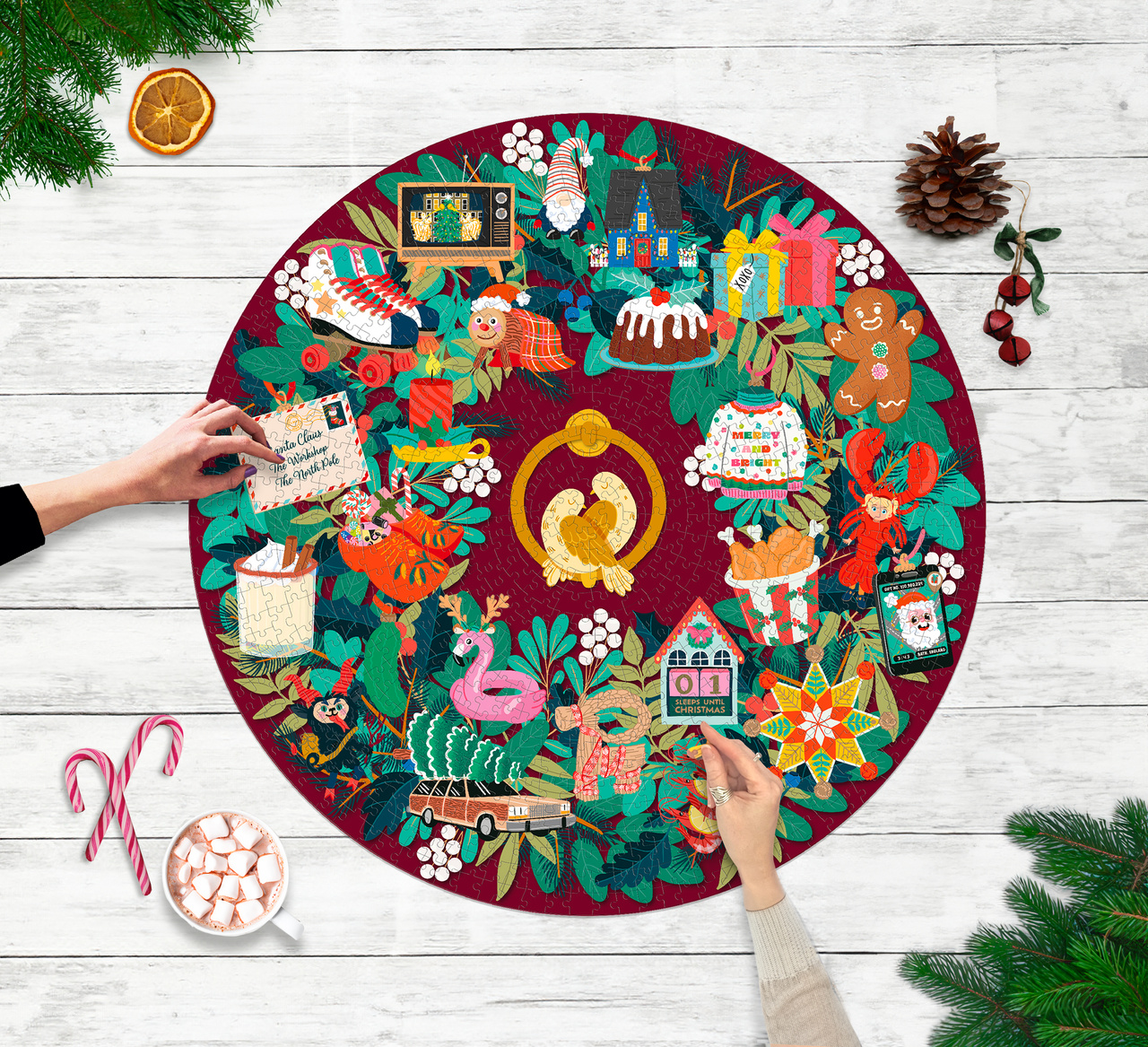 Pussel Christmas Countdown 1000-bitars pussel