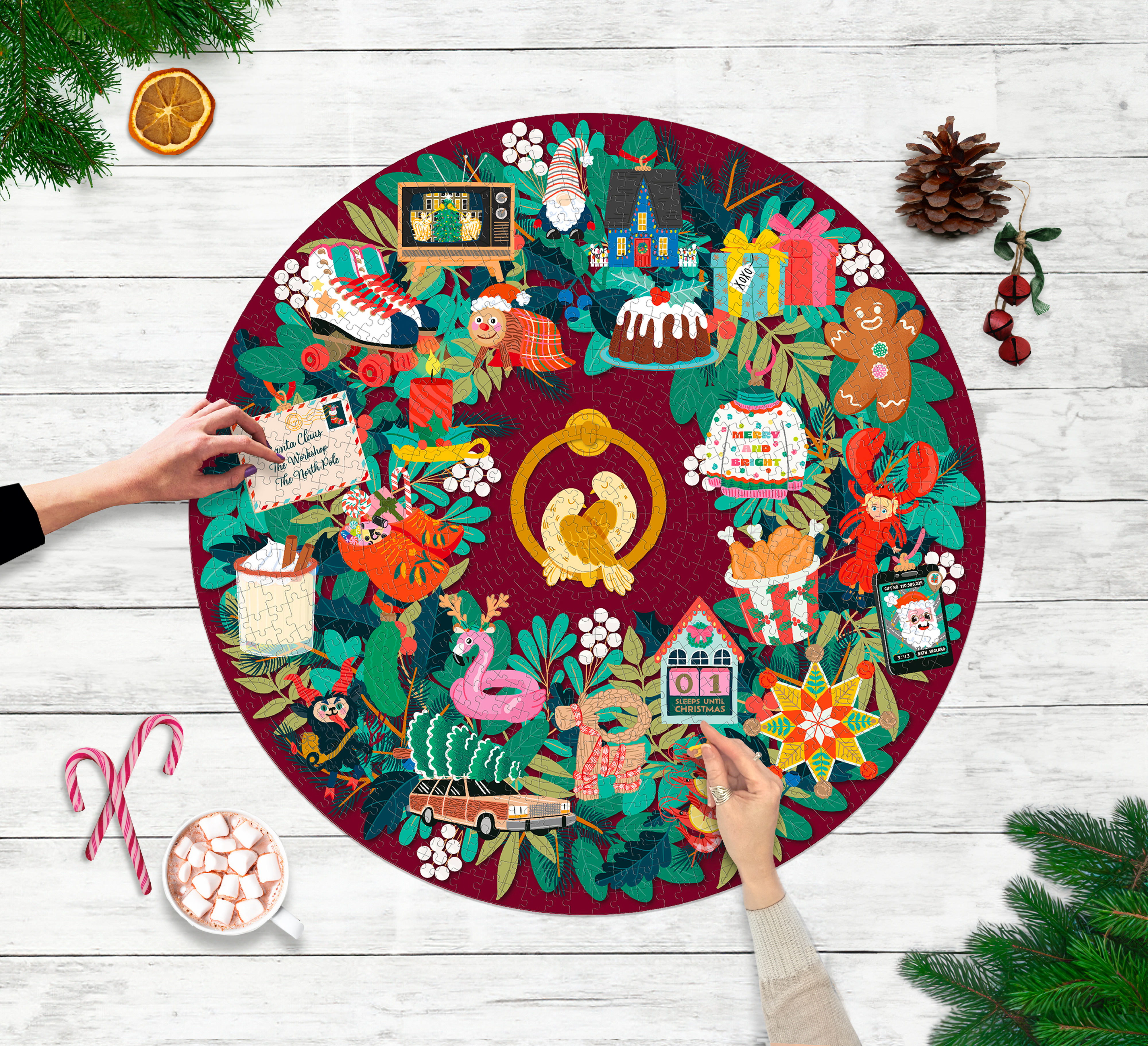 Pussel Christmas Countdown 1000-bitars pussel