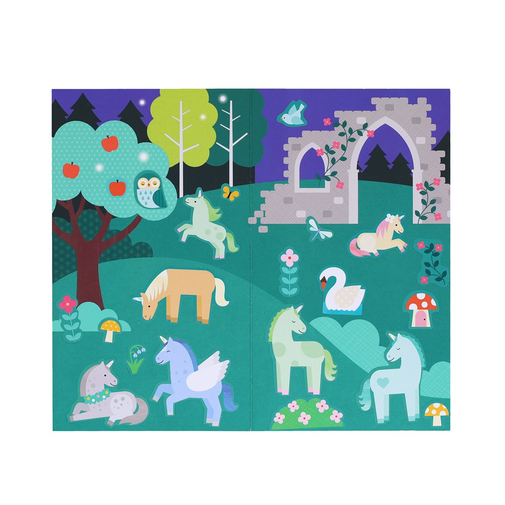 Mini klistermärkesset Unicorn Forest, Display om 20