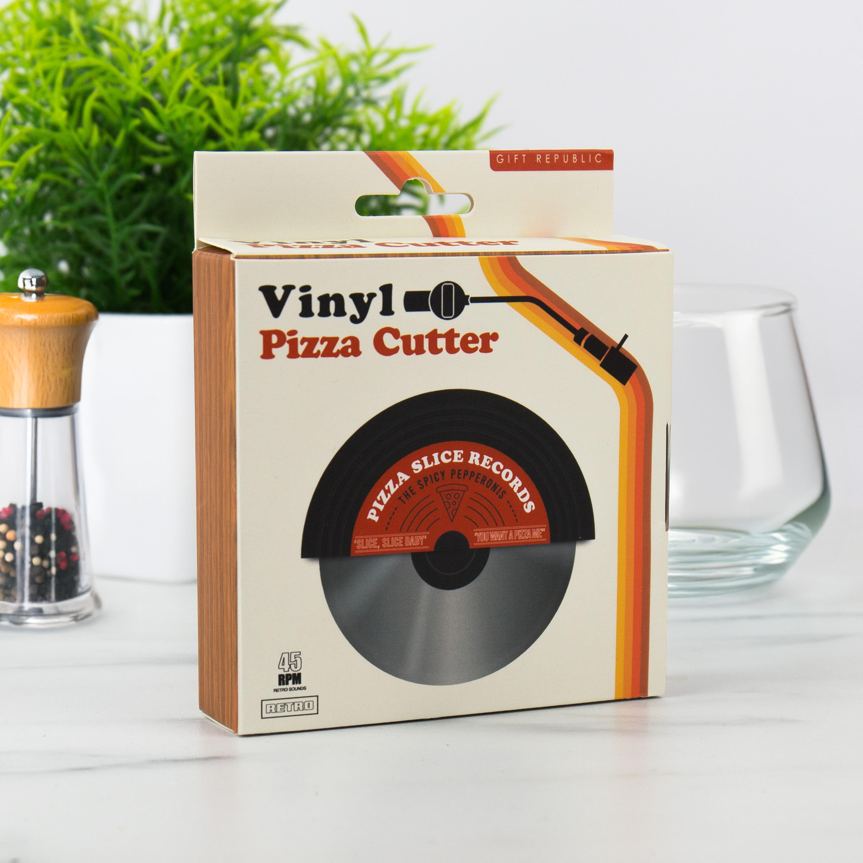 Vinyl pizzaskärare