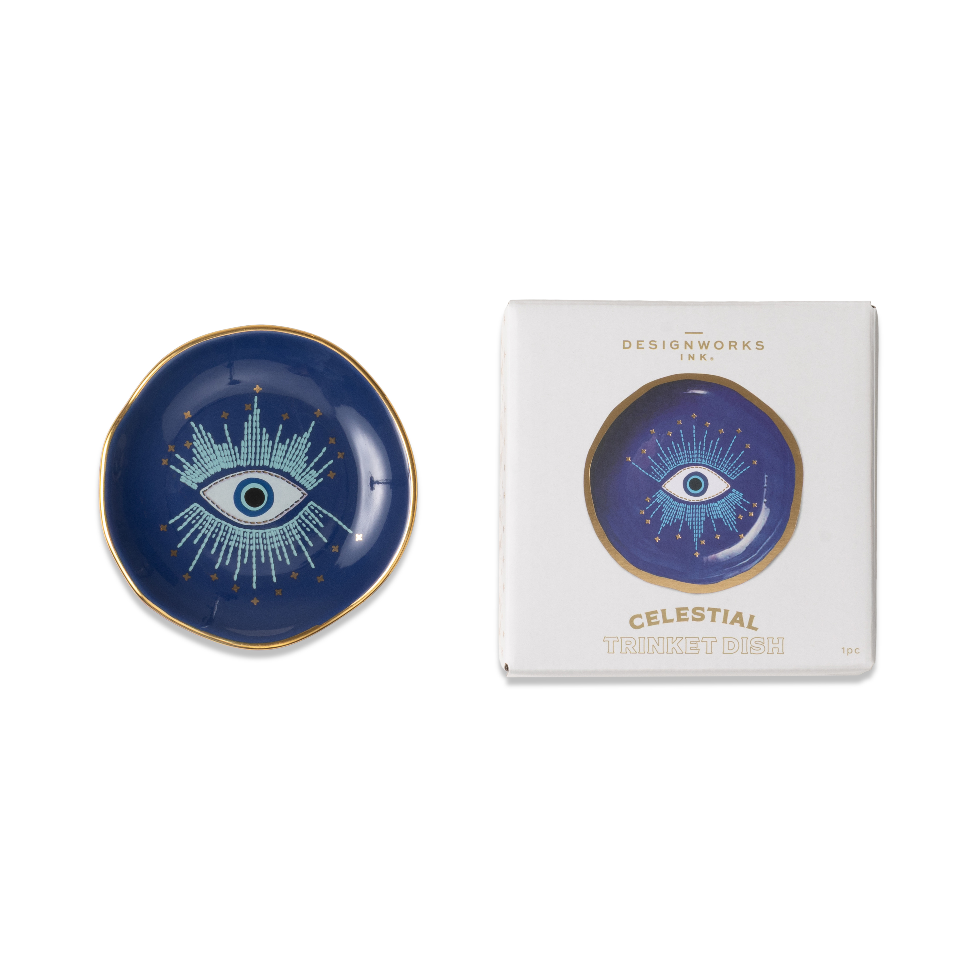 Smyckesskål i keramik Celestial - Starry Eyed