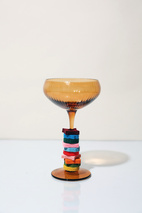 Glas Coupe The Lou- Set om 2- Bärnsten