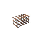 Wine Rack 12 Bottles Unassembled Dark Wood