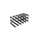 Wine Rack 15 Bottles Unassembled Black